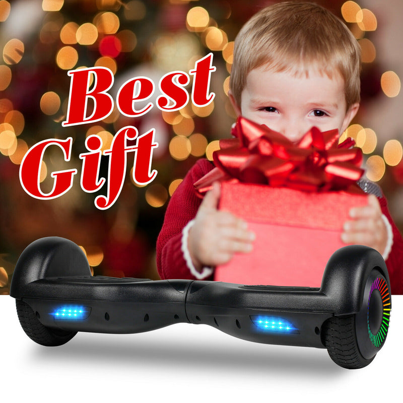 6.5" Wheel Electric Hoverboard with Bluetooth + Free Carry Bag -Black