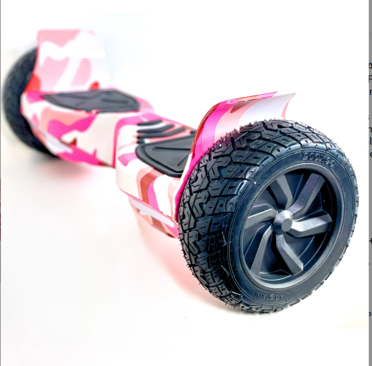 8.5" Wheel Off Road Hoverboard Electric Self Balancing Scooter with Bluetooth + Free Carry Bag - Camo Pink