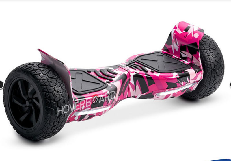 8.5" Wheel Off Road Hoverboard Electric Self Balancing Scooter with Bluetooth + Free Carry Bag - Camo Pink