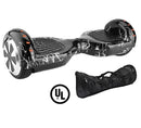 6.5" Wheel Electric Hoverboard with Bluetooth + Free Carry Bag - Lighting Black