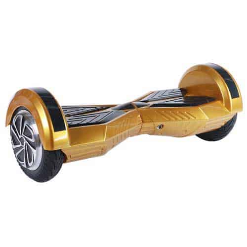 8" Wheel Lamborghini Style Hoverboard Self Balancing Electric Scooter with Bluetooth + Free Carry Bag - Gold