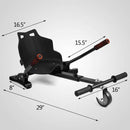 Adjustable Kart For Self Balancing Scooter & Hoverboard – Black - Suitable for all hoverboard types