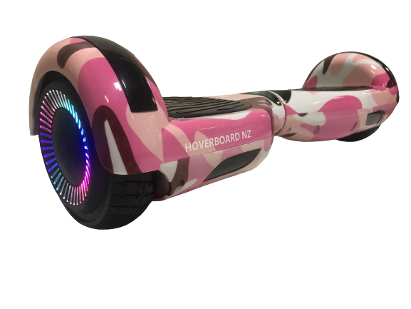 6.5" Wheel Electric Hoverboard with Bluetooth + Free Carry Bag -Camouflage Pink