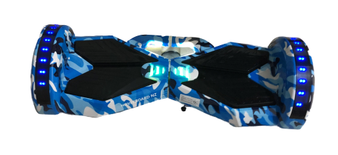 8" Wheel Lamborghini Style Hoverboard Self Balancing Electric Scooter with Bluetooth + Free Carry Bag - Camouflage Blue