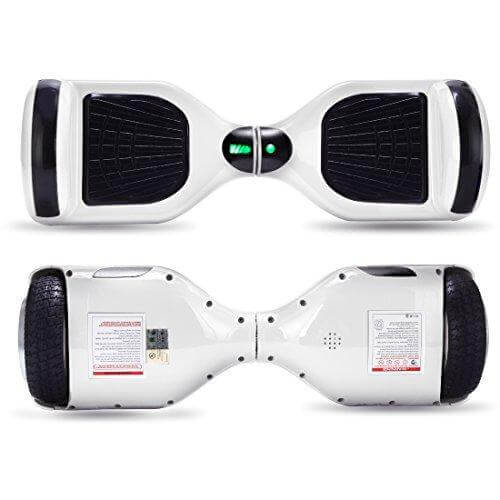 6.5" Wheel Electric Hoverboard with Bluetooth + Free Carry Bag - White