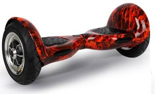 10" Wheel Electric Hoverboard Self Balancing Scooter with Bluetooth + Free Carry Bag -Spider Flame Style