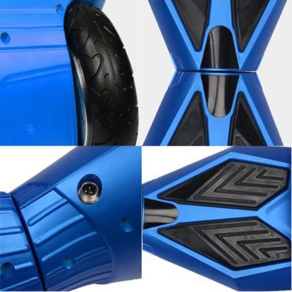 8" Wheel Lamborghini Style Hoverboard Self Balancing Electric Scooter with Bluetooth + Free Carry Bag - Blue
