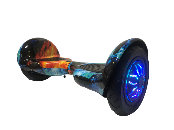 10" Wheel Electric Hoverboard Self Balancing Scooter with Bluetooth + Free Carry Bag-Fire & Ice